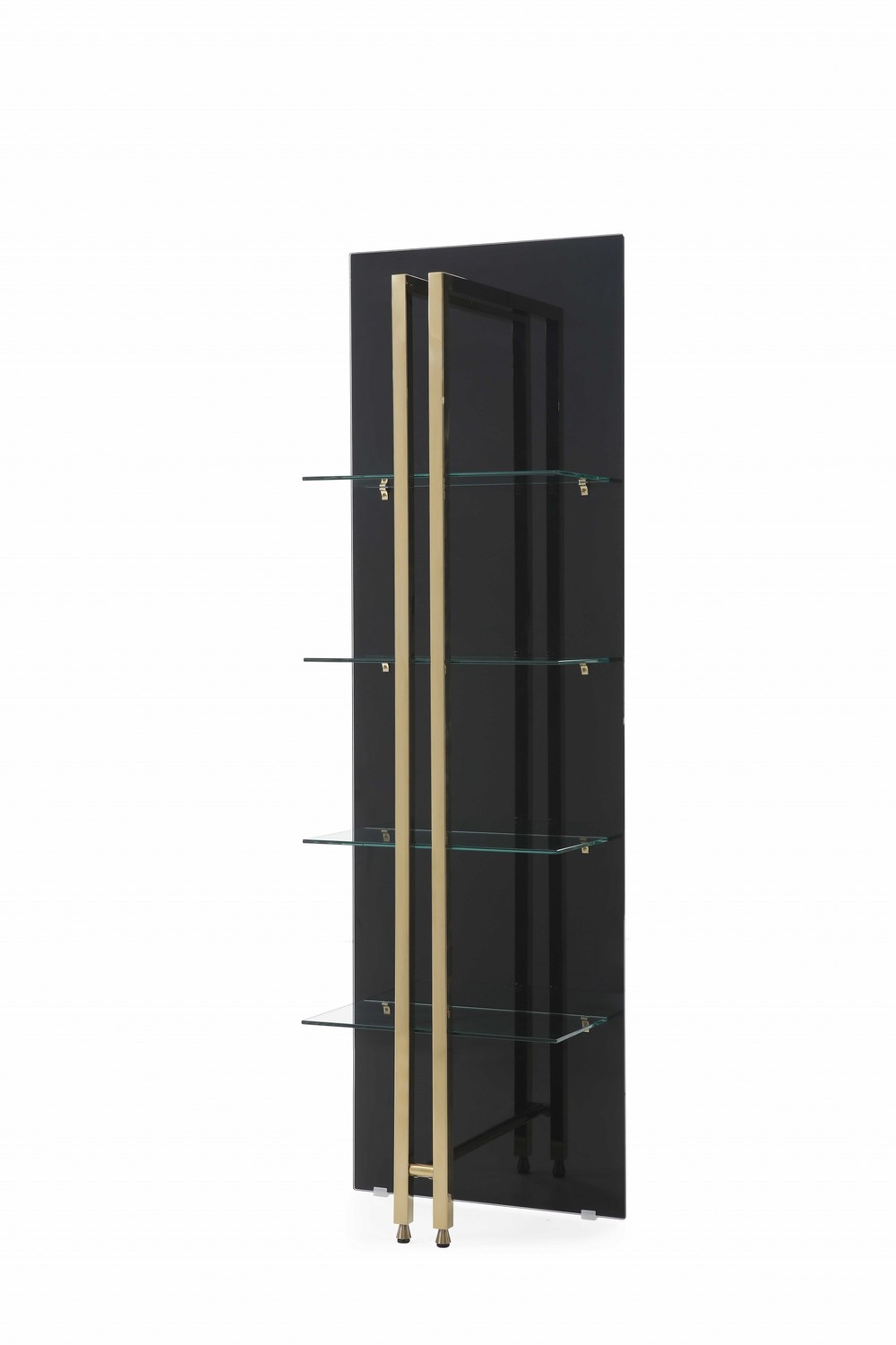 24" X 13" X 77" Back Glass Bookshelf