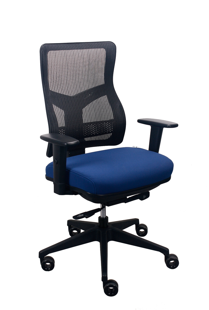 26.5" x 23" x 36.69" Navy Mesh / Fabric Chair