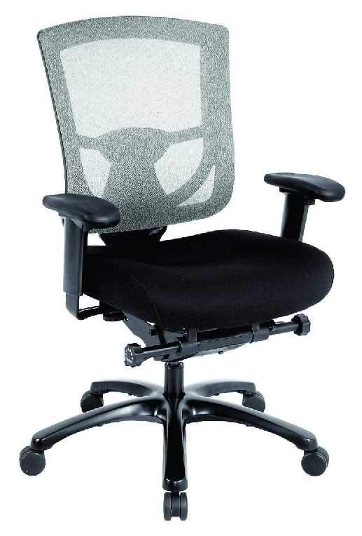27.2" x 25.6" x 39.8" Black Mesh / Fabric Chair