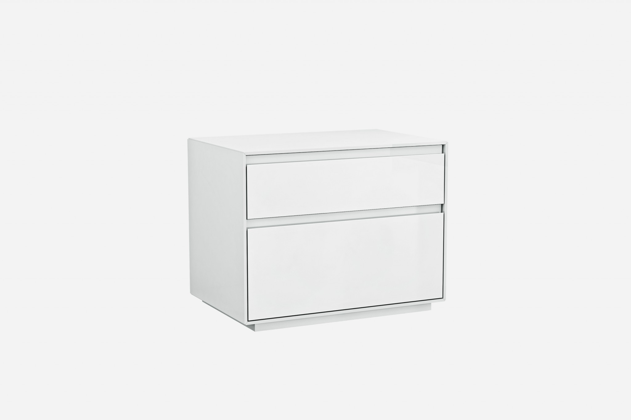 24" X 16" X 19" White Nightstand