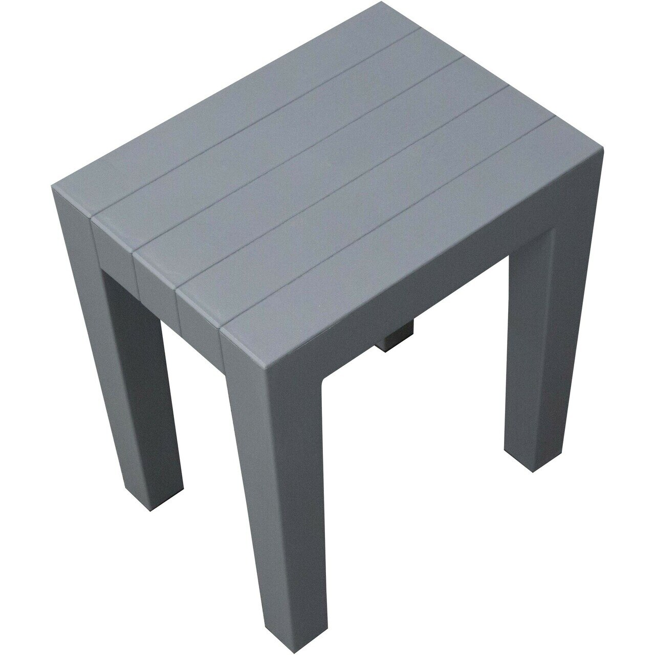 Super Sturdy Plastic Shower Stool in Gray