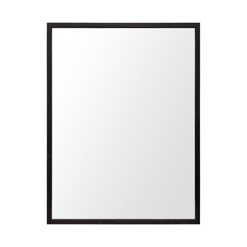 Rectangle Espresso Accent Mirror with Lakeside Design