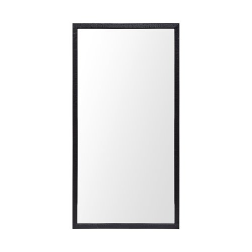 Rectangle Black Accent Mirror with Oxidized Finish Frame