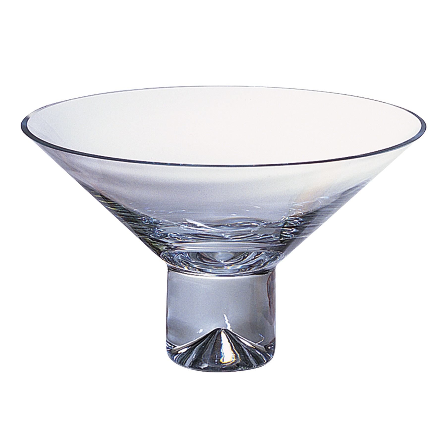 11" Mouth Blown Crystal Centerpiece or Fruit Bowl
