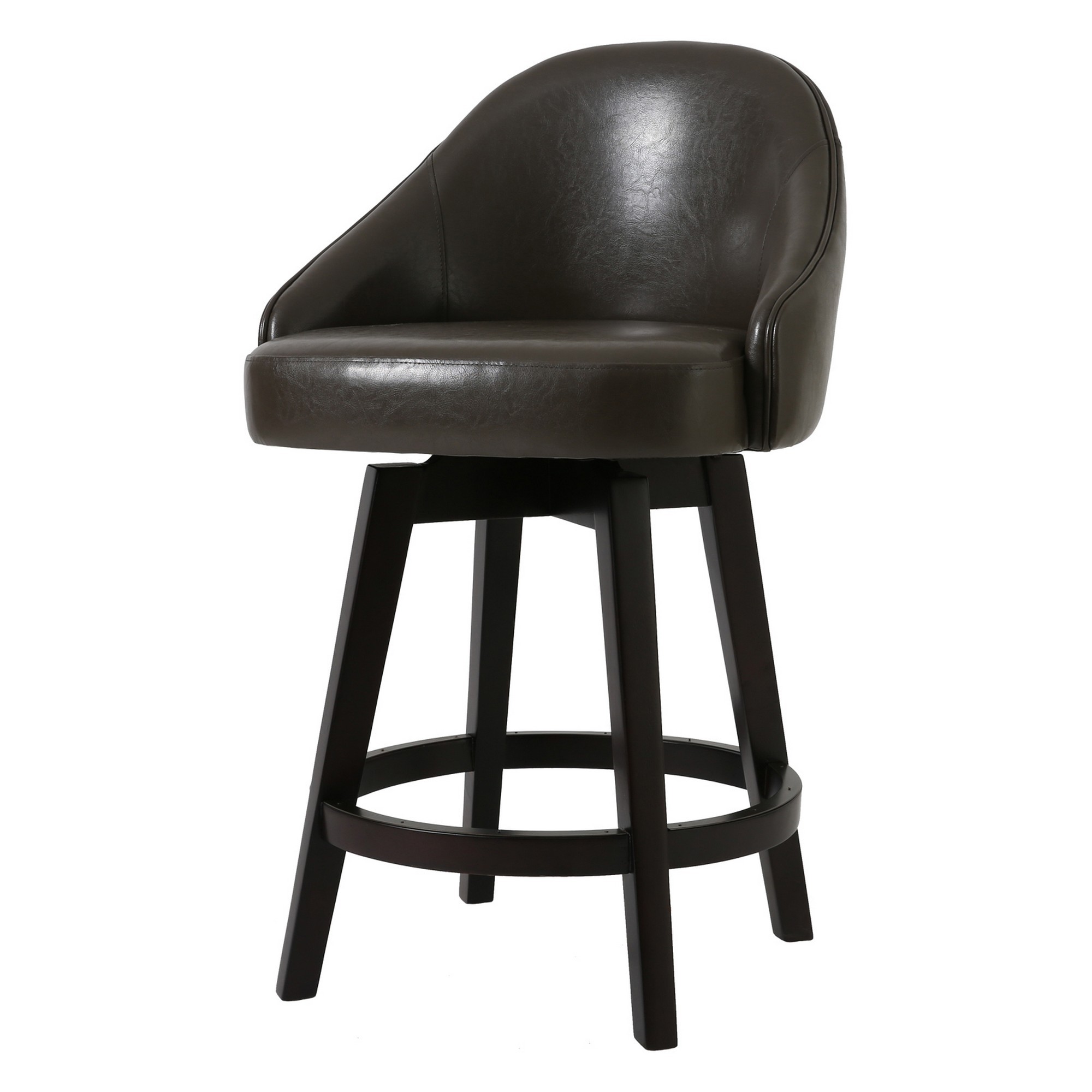 39" Sage Brown Hardwood Frame Upholstered Bar Stool