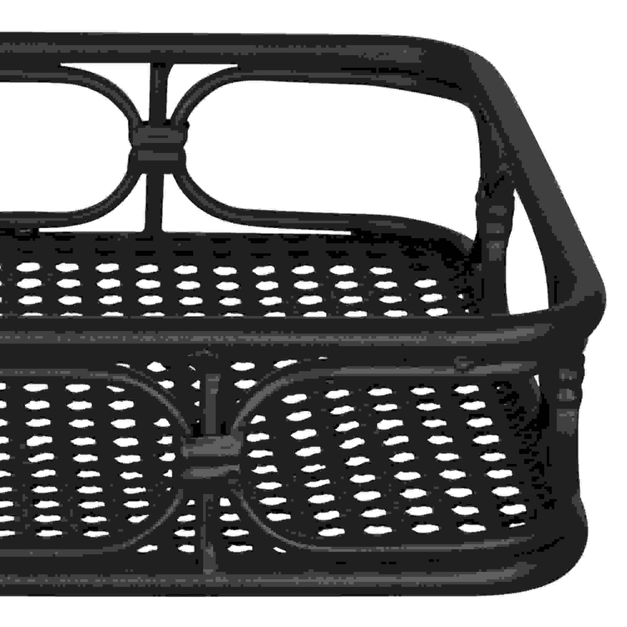 Stratton Home Decor Metal Cane Webb Tray