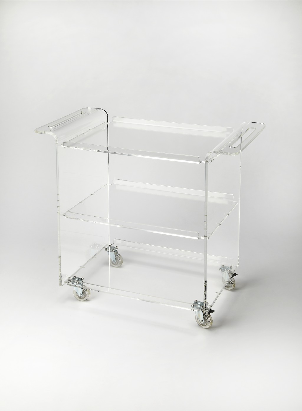 Clear Acrylic Rolling Server Bar Cart