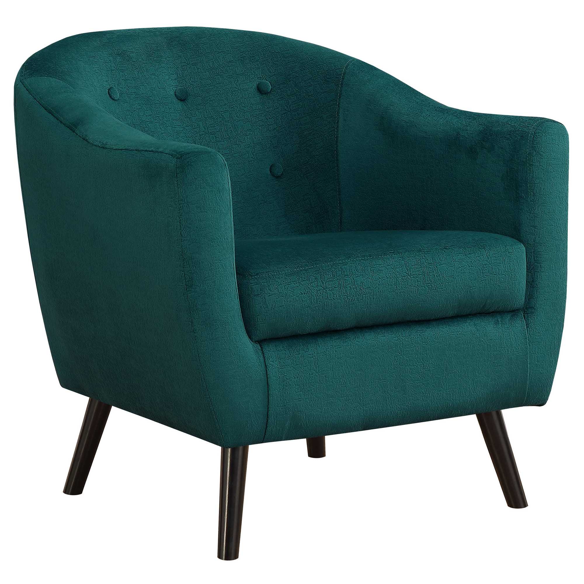 Emerald Green Mosaic Velvet Accent Chair