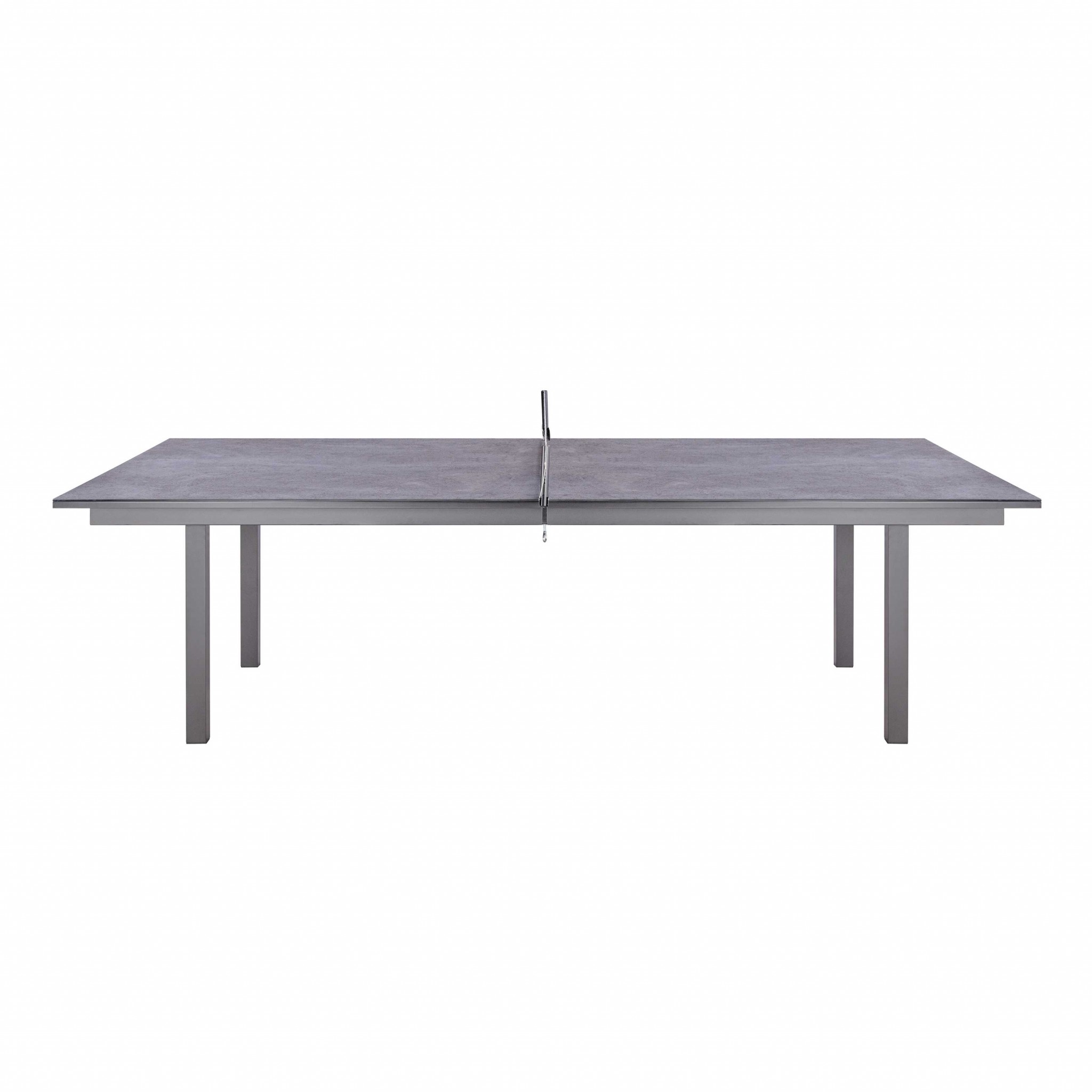 108" X 60" X 30" Dark Gray Ceramic Glass Game Table