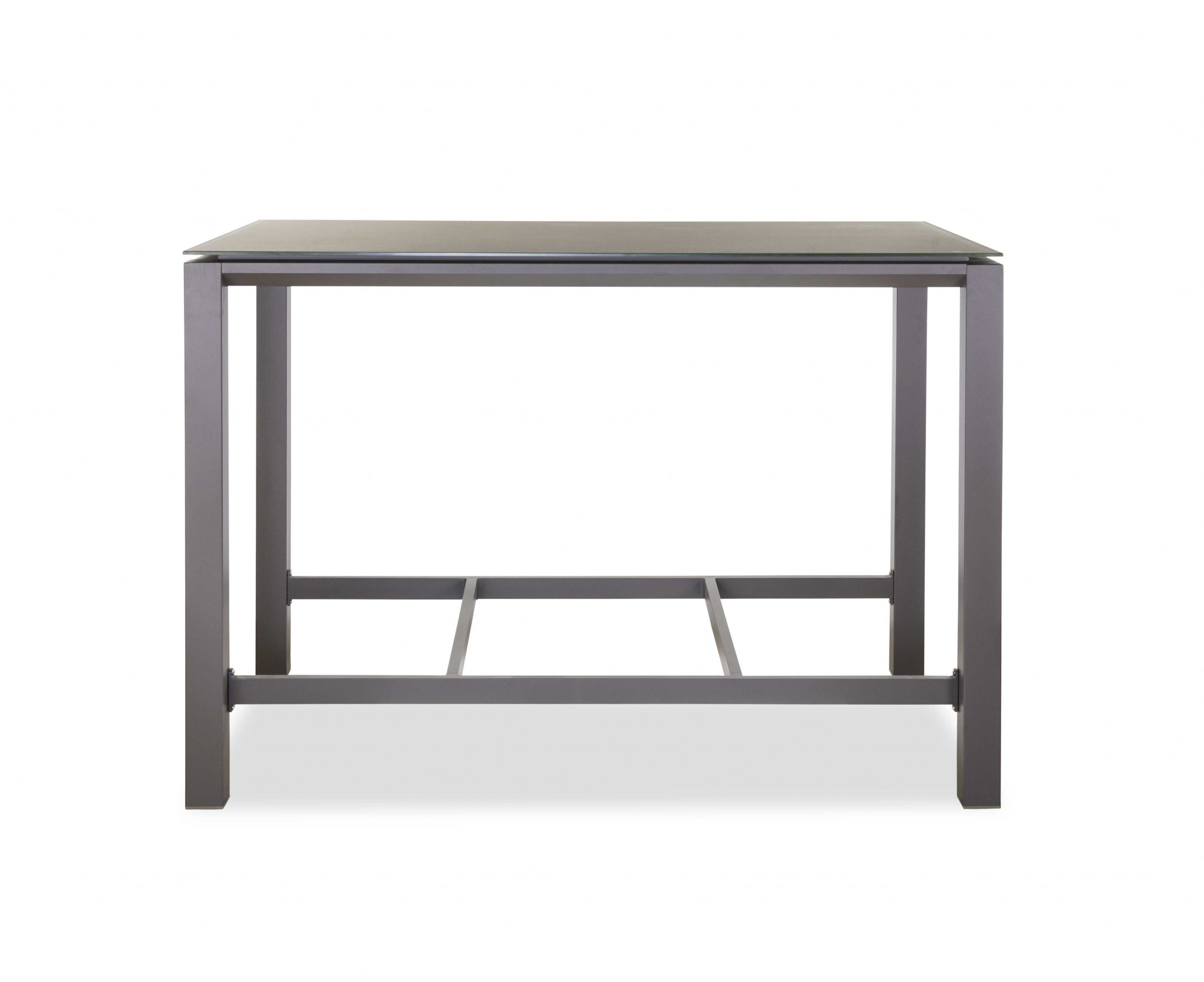 60" X 35" X 41" Taupe Bar Table