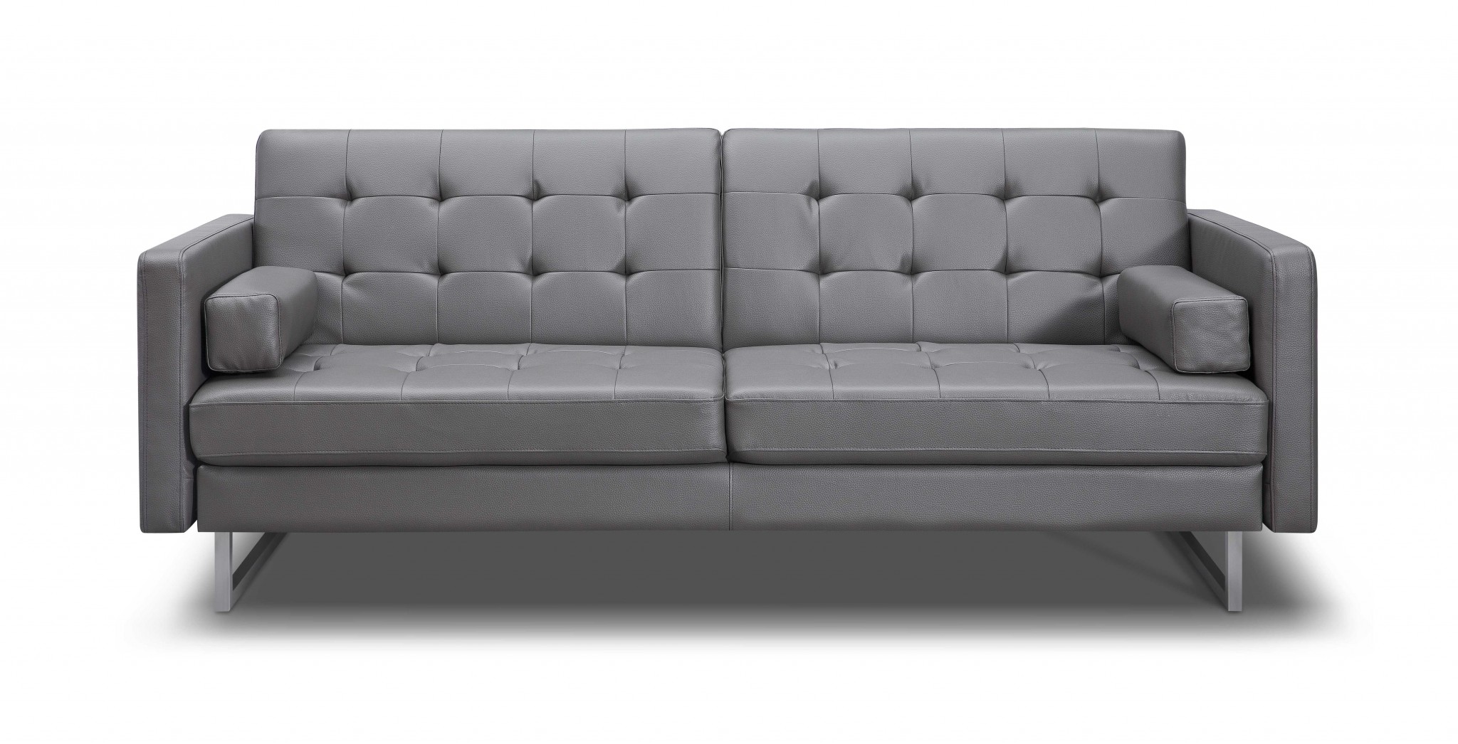 80" X 45" X 13" Gry Stainless Steel Sofa Bed