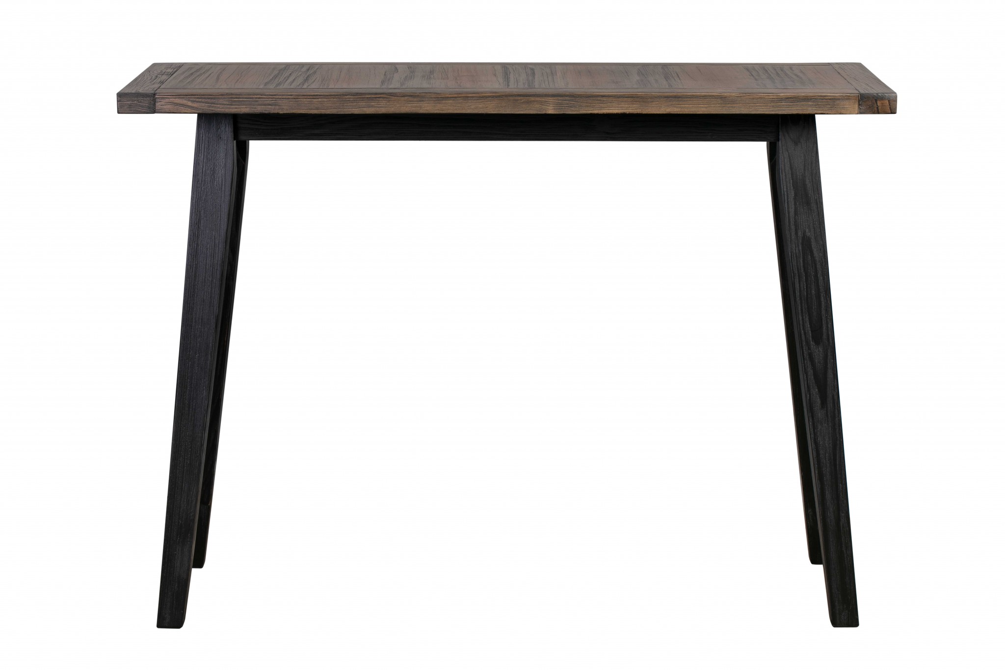 Brown Pine Wood Console Table