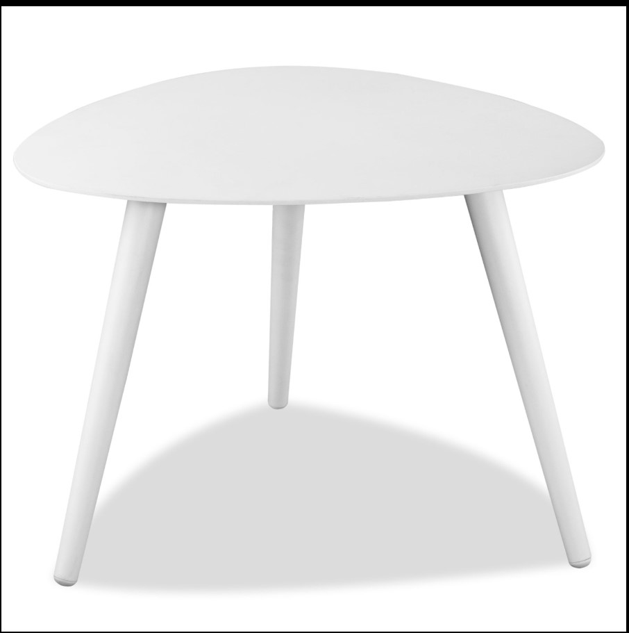 14" X 19" X 17" Powder Coated Aluminum Small Side Table