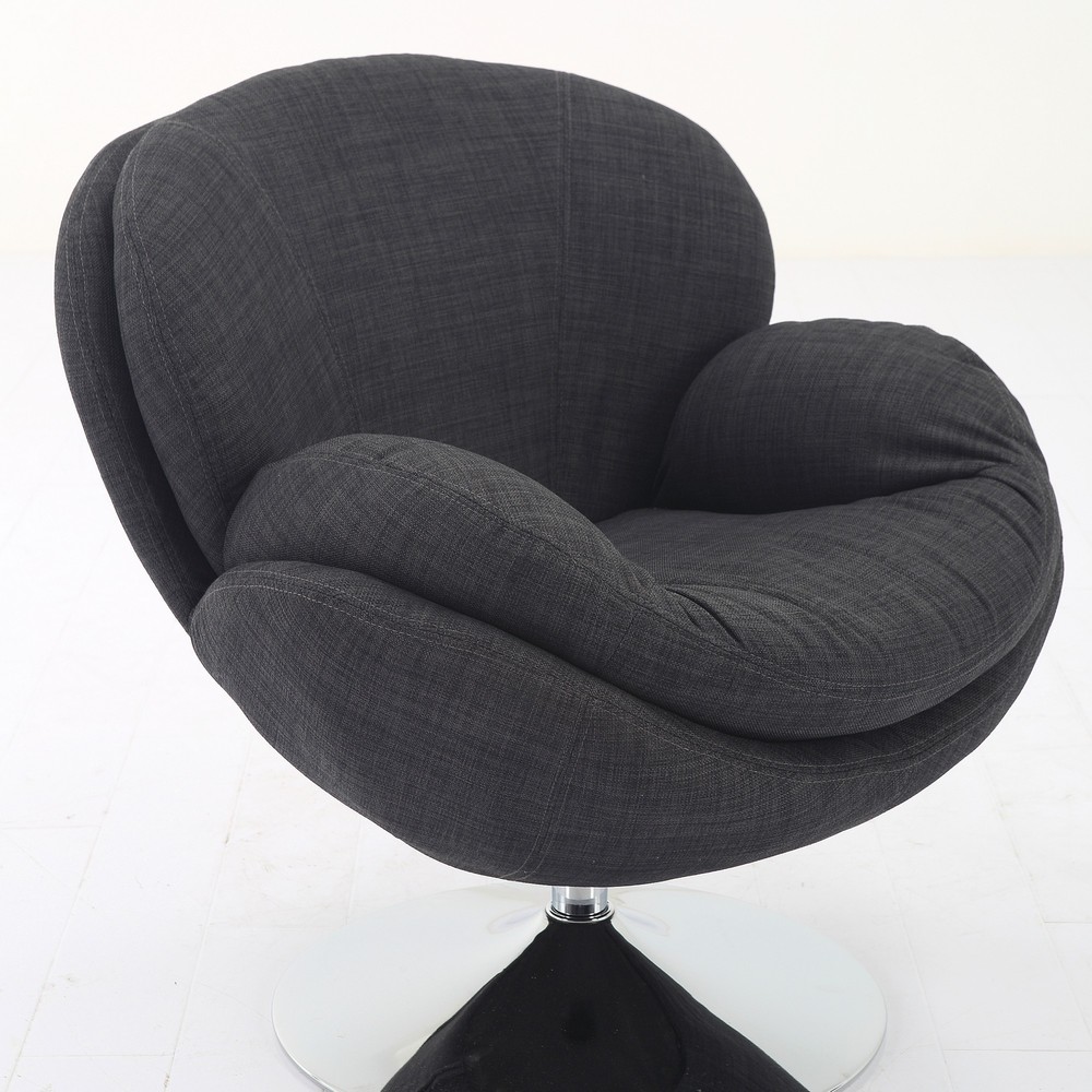 Ultimate Cocoon Graphite Swivel Arm Chair