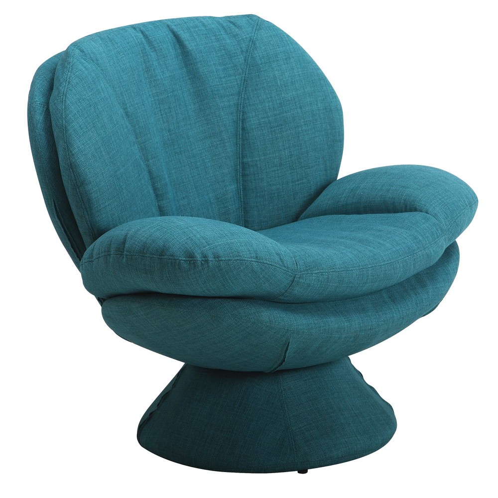 Ultimate Cocoon Aqua Blue Swivel Arm Chair