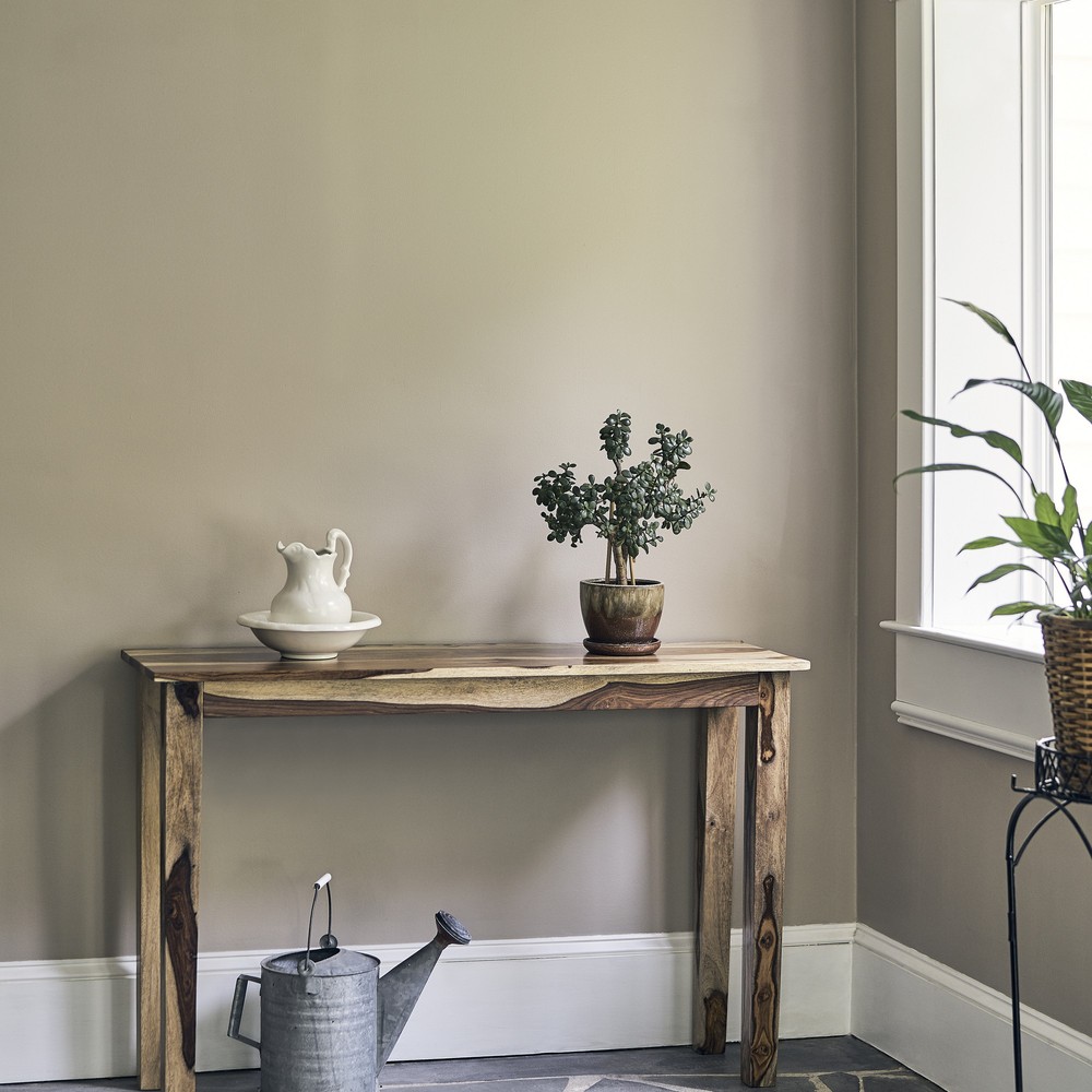 Rectangular Top Naural Wood tones Console Table