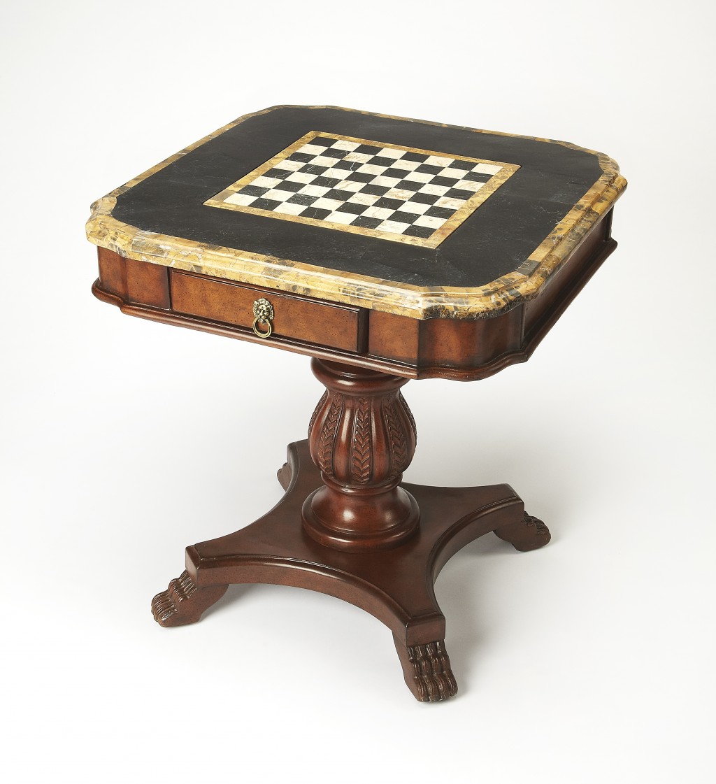 Carlyle Fossil Stone Game Table