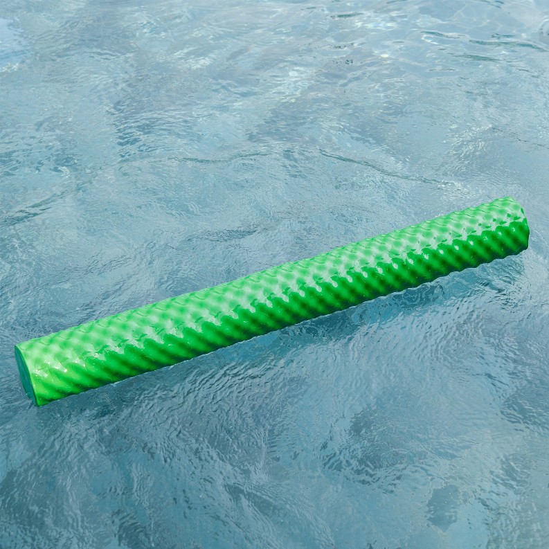 Deluxe Solid Color Pool Noodle - Wavy Swimming Pool Noodle - Green