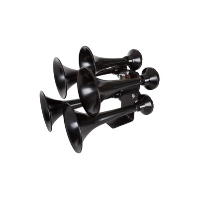 Hornblasters- 5Horn Train Blk Katrina Black Includes Valve