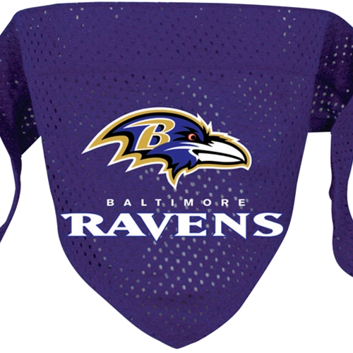 Baltimore Ravens Dog Bandana - Large