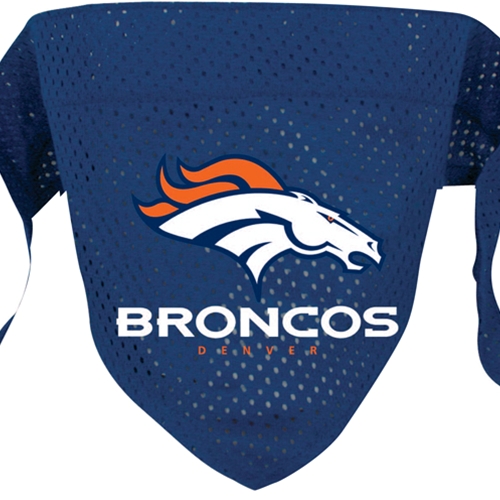 Denver Broncos Dog Bandana - Large