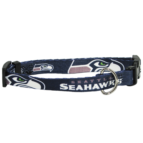 Seattle Seahawks Dog Collar - Large