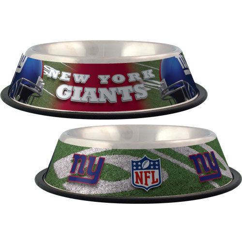 29 x 2 NY GIANTS-PET BOWL DESIGN