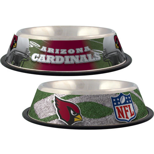 32 x 2 ARZ CARDINALS-PET BOWL DESIGN