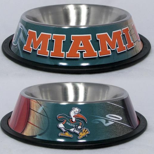 10 x 2 MIAMI, UNIV (FL) - PET BOWL WRAP