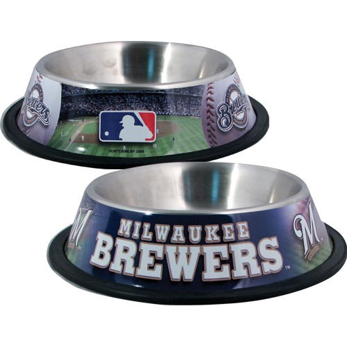 10 x 2 MILWA BREWERS-PET BOWL DESG