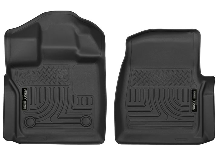 15-C F150 STD CAB FRONT FLOOR LINERS X-ACT CONTOUR SERIES BLACK