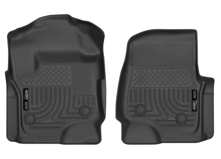 17-19 F250/F350/F450 SUPER DUTY FRONT FLOOR LINER WEATHERBEATER SERIES BLACK