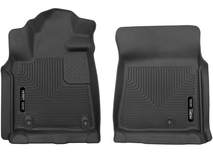 07-11 TUNDRA STD/EXT/CREW CAB FRONT FLOOR LINERS X-ACT CONTOUR SERIES BLACK