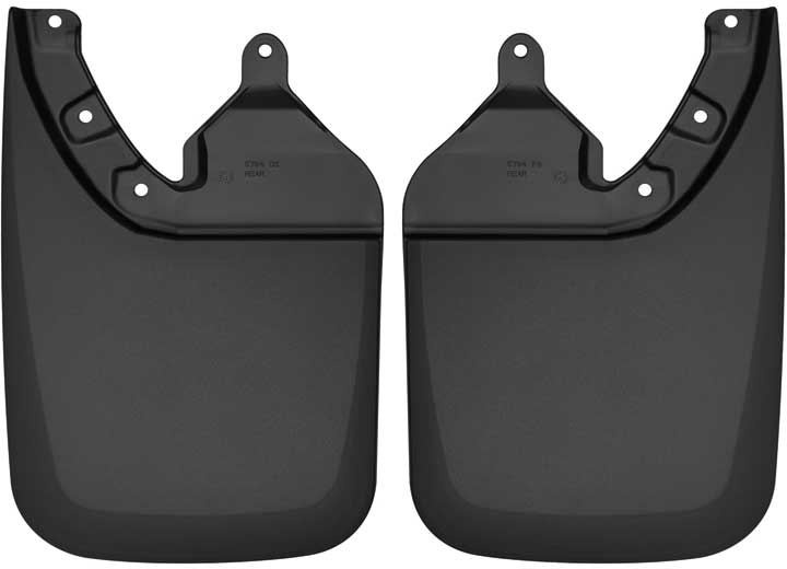 16-C TACOMA CUSTOM MOLDED REAR MUD GUARDS BLACK