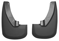 09-17 RAM 1500/2500/3500 FRONT MUD GUARDS BLACK WITH OEM FENDER FLARES