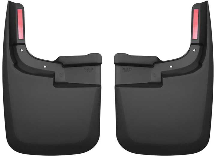 17-C F250/F350 SUPER DUTY W/O FLARES FRONT CUSTOM MUD GUARDS BLACK