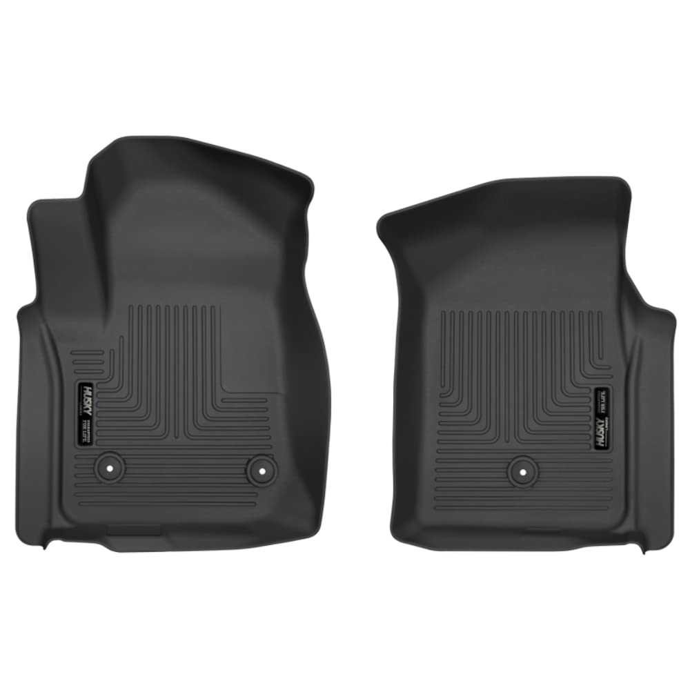 19C SILVERADO/SIERRA 1500 STANDARD CAB FRONT FLOOR LINERS WEATHERBEATER SERIES BLACK