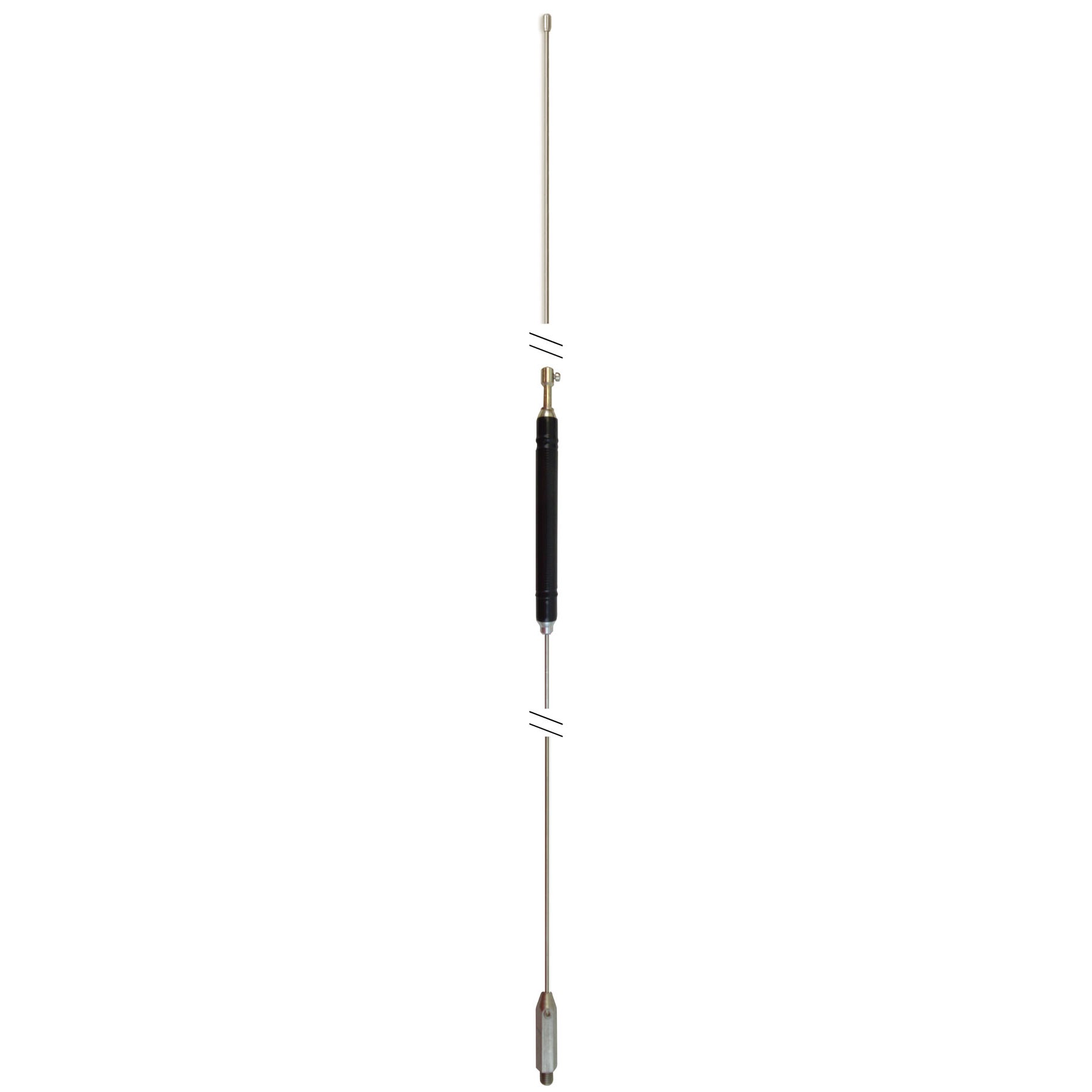 HUSTLER - HQ27 BLACK 55" TALL CENTER LOAD CB ANTENNA WITH 3/8 -24 THREADED BASE