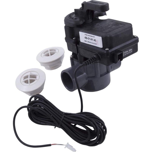 Baptismal Auto Drain Kit, Hydroquip, BES/BCS Series, w/Motorized Valve, Suction Assembly