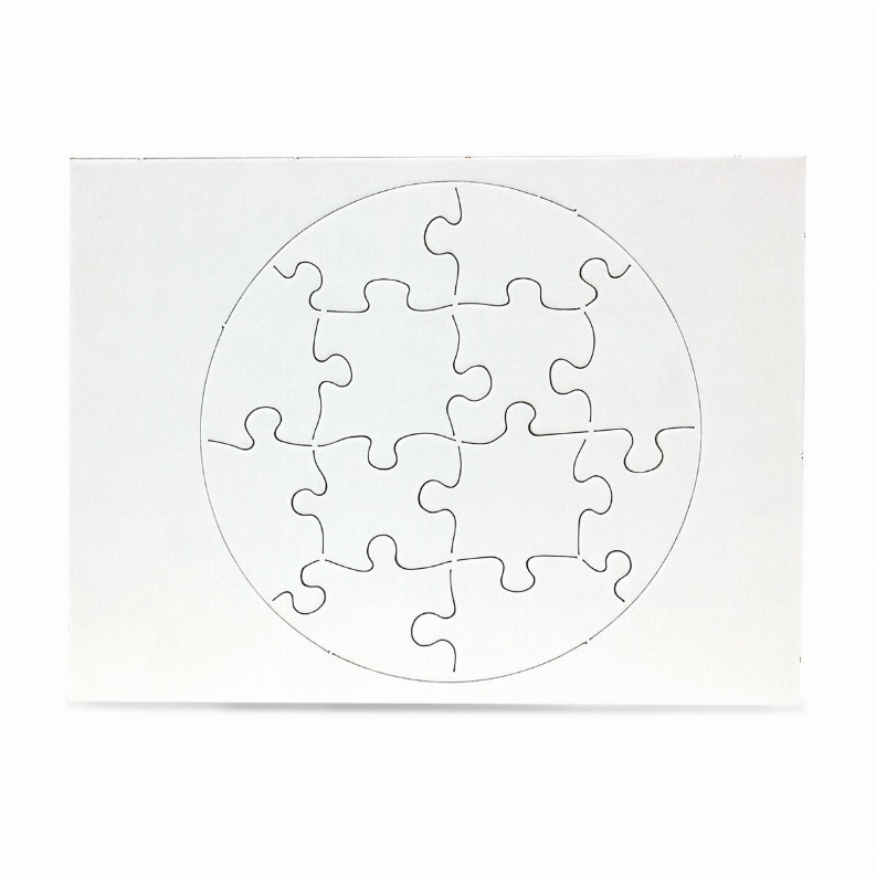 Blank Puzzles 6inx8in Circle 12
