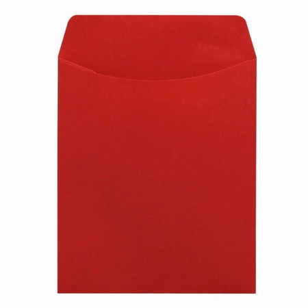 Bright Library Pockets - 3.5inx5in Apple Red