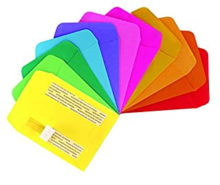 Bright Pressure Sensitive Pockets - 3.5inx5in 30 Each Of 10 colors