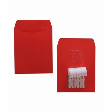 Bright Pressure Sensitive Pockets - 3.5inx5in Apple Red