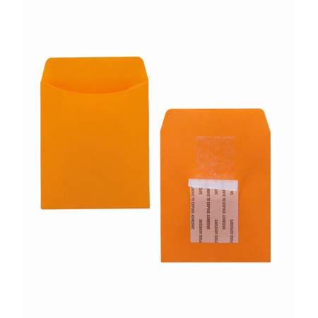 Bright Pressure Sensitive Pockets - 3.5inx5in Cantaloupe