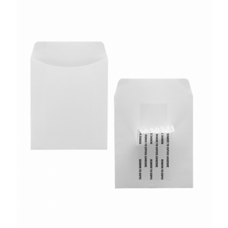 Bright Pressure Sensitive Pockets - 3.5inx5in White