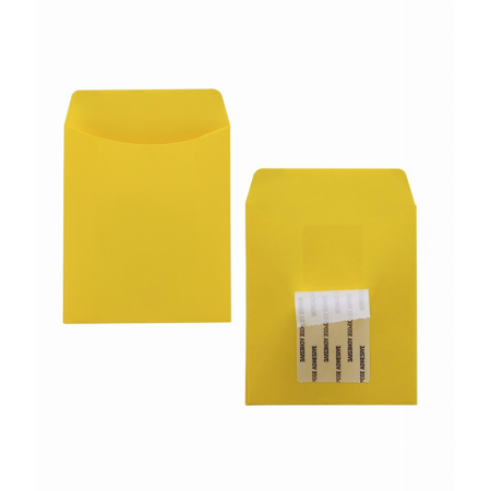 Bright Pressure Sensitive Pockets - 3.5inx5in Daisy Yellow