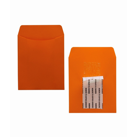 Bright Pressure Sensitive Pockets - 3.5inx5in Orange