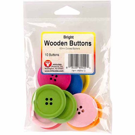 Bright Wooden Buttons