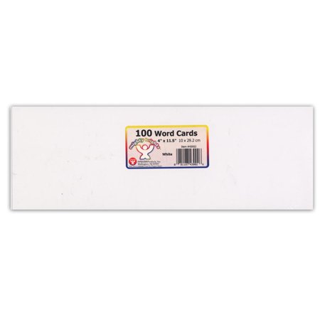 Bright Word Cards - 4inx11.5in Ultra White
