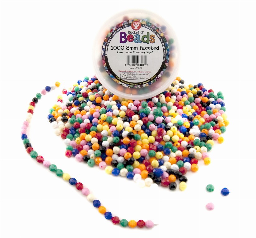 Bucket O'Beads Class Economy - 1000 faceted (opaque)